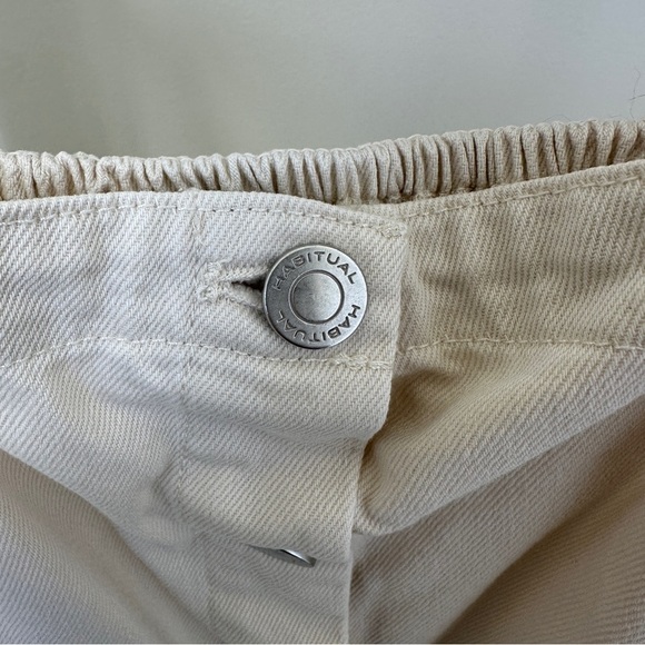 Habitual Cream Denim Sleeveless Buttoned Sundress Size Small - Picture 11 of 15